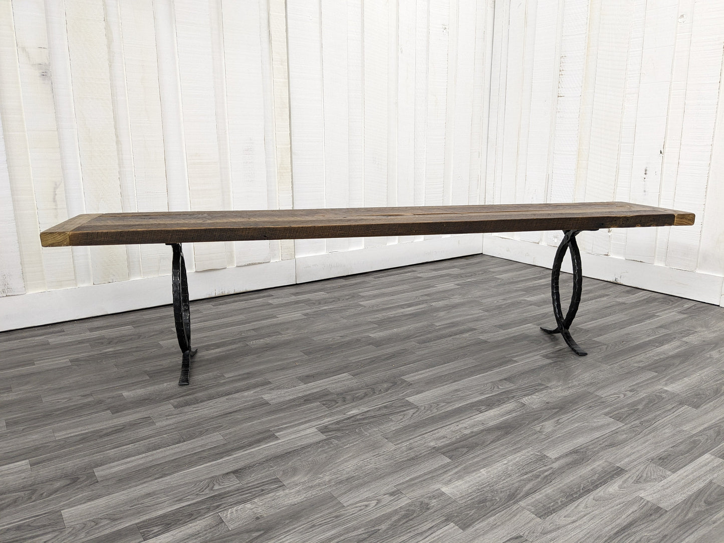 14"or16" x 80" Reclaimed Barnwood Bench Seat / Console Table Top