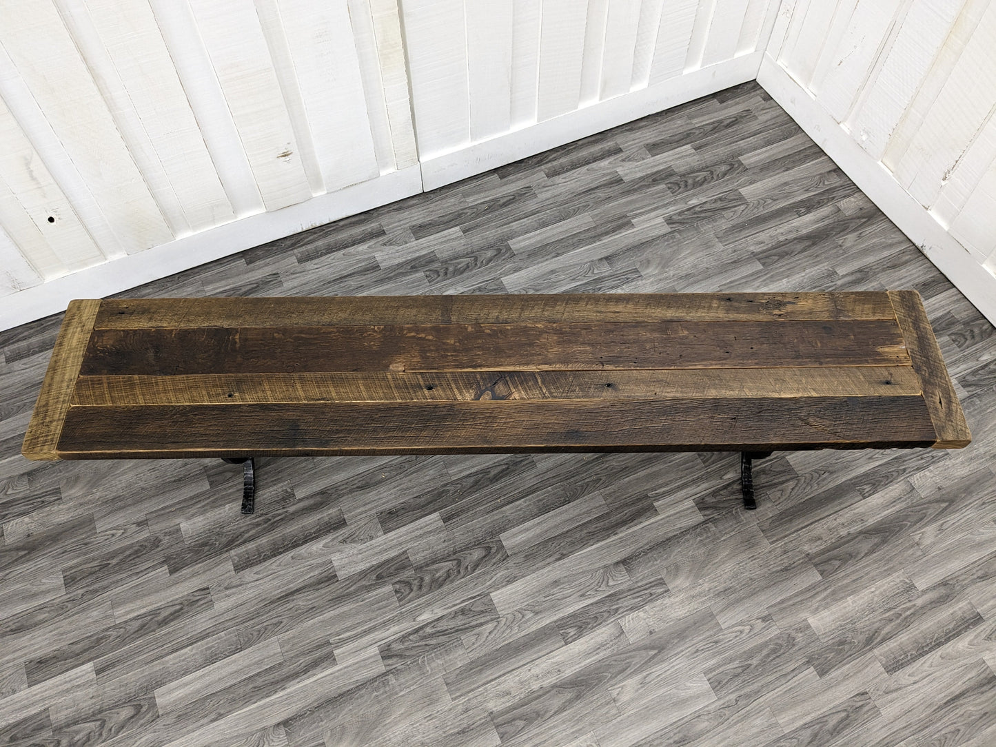 14"or16" x 80" Reclaimed Barnwood Bench Seat / Console Table Top