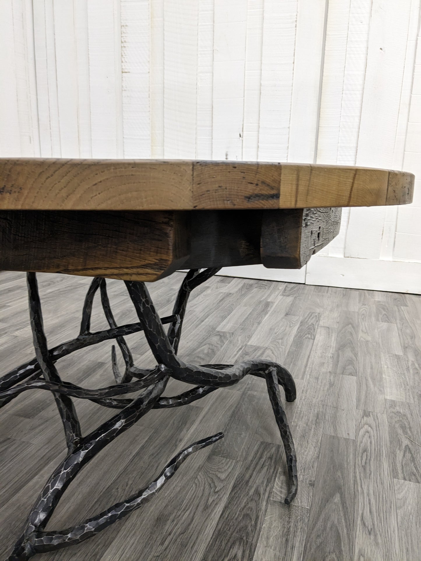 36" DIA Reclaimed Barnwood Pub Table / Coffee Table Top