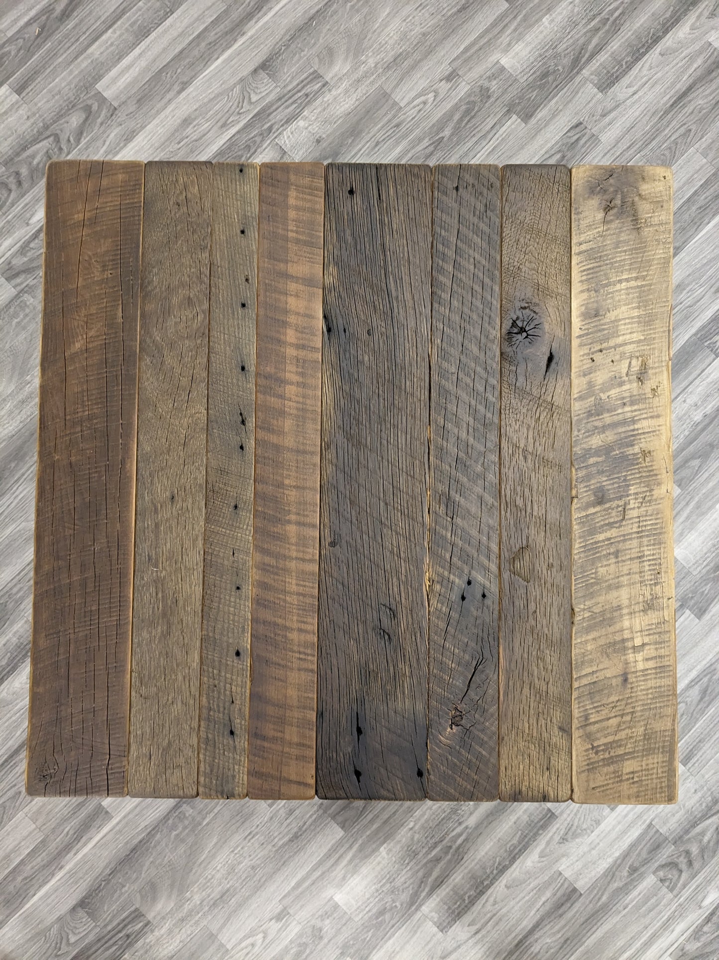 32" x 32" Reclaimed Barnwood Pub Table / Coffee Table Top