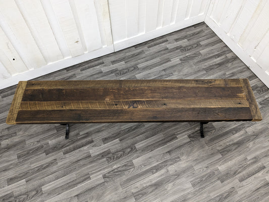 14" x 80" Reclaimed Barnwood Bench Seat / Console Table Top