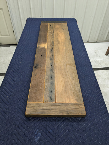 14" x 54" Reclaimed Barnwood Bench Seat / Console Table Top