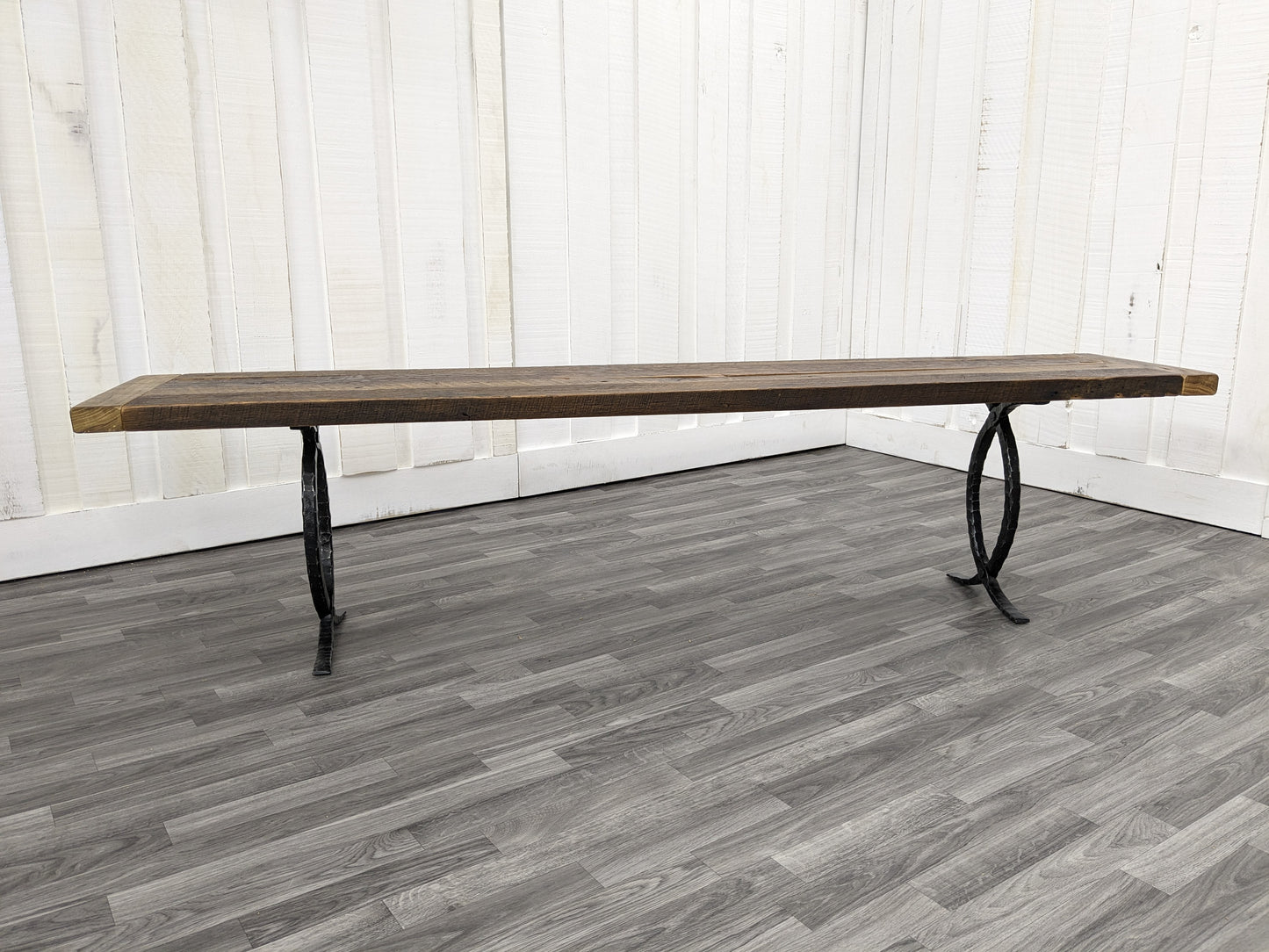 16" x 80" Reclaimed Barnwood Bench Seat / Console Table Top